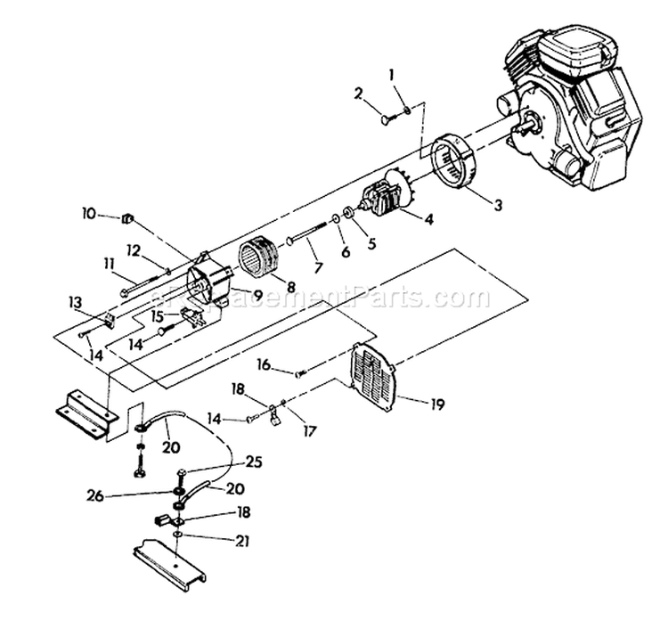Page C Diagram and Parts List for 5563-2  Briggs and Stratton Generator